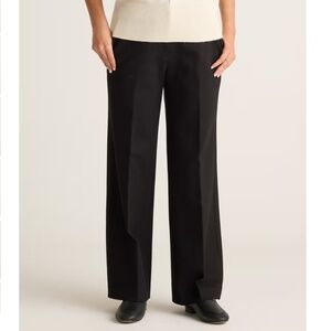 Quince Ultra-Stretch Ponte Trouser, Black, Size 12